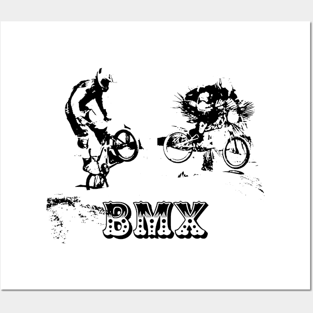 bmx racing Wall Art by rickylabellevie